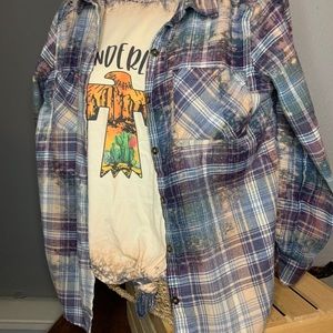 Bleached flannel